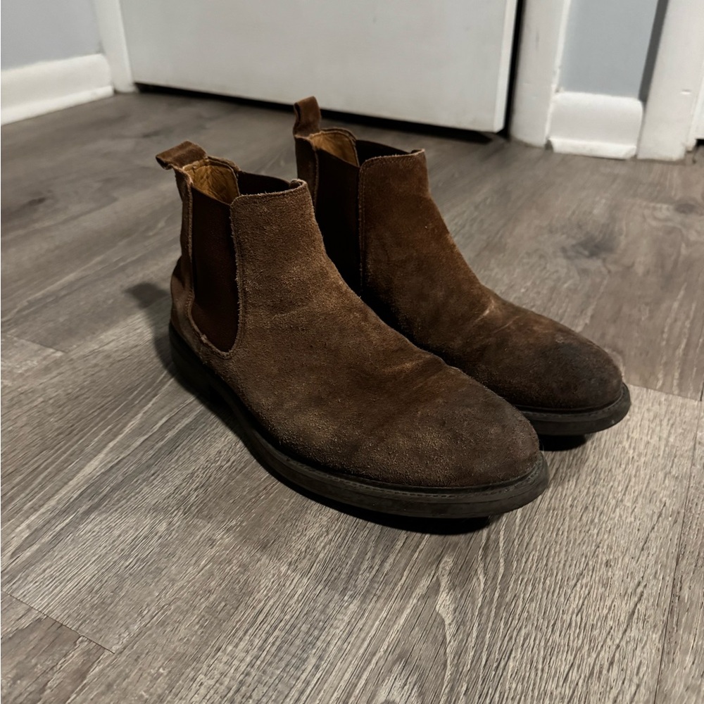 Men's Brown Suede Chelsea Boots